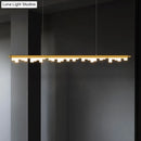 GobekUsa Modern Matte Metal Island LED Ceiling Light with Simple Acrylic Shade