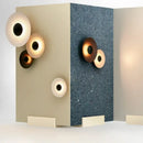GobekUsa Ginger Round Wall Lamp: Nordic Design Loft Lamp for Bedroom, Office, Aisle