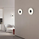 GobekUsa Ginger Round Wall Lamp: Nordic Design Loft Lamp for Bedroom, Office, Aisle