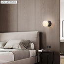 GobekUsa Modern Matte White Glass Mini Globe Sconce Lamp with 1 Bulb Wall Mount for Living Room in Black