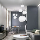 GobekUsa Gregg Glass Pendant Light, Modern LED Hanging Lamp for Dining Kitchen Loft