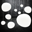 GobekUsa Gregg Glass Pendant Light, Modern LED Hanging Lamp for Dining Kitchen Loft