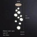 GobekUsa Gregg Glass Pendant Light, Modern LED Hanging Lamp for Dining Kitchen Loft