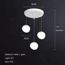 GobekUsa Gregg Glass Pendant Light, Modern LED Hanging Lamp for Dining Kitchen Loft