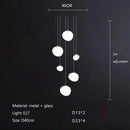 GobekUsa Gregg Glass Pendant Light: Stylish LED Hanging Lamp for Dining Kitchen LOFT.