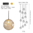 GobekUsa Crystal Ceiling Chandelier for Modern Loft Living Room, Home, Hotel, Kitchen, Bedroom Lighting
