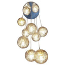 GobekUsa Crystal Ceiling Chandelier for Modern Loft Living Room, Home, Hotel, Kitchen, Bedroom Lighting