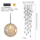 GobekUsa Crystal Ceiling Chandelier for Modern Loft Living Room, Home, Hotel, Kitchen, Bedroom Lighting