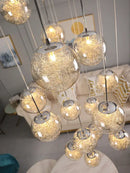 GobekUsa Crystal Ceiling Chandelier for Modern Loft Living Room, Home, Hotel, Kitchen, Bedroom Lighting