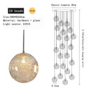 GobekUsa Crystal Ceiling Chandelier for Modern Loft Living Room, Home, Hotel, Kitchen, Bedroom Lighting
