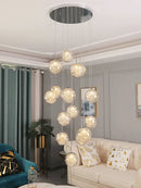GobekUsa Crystal Ceiling Chandelier for Modern Loft Living Room, Home, Hotel, Kitchen, Bedroom Lighting