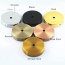 Modern metal 10cm ceiling base for living room pendant lights by Decorbites