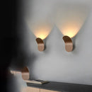 GobekUsa Modern Metal Bracket LED Bedside Wall Mount Light in Elegant Black/Gold/Coffee Finish