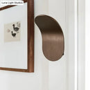 GobekUsa Modern Metal Bracket LED Bedside Wall Mount Light in Elegant Black/Gold/Coffee Finish