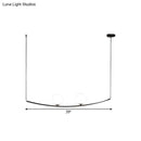GobekUsa Modern Metal Chandelier: 2/3-Light Bubble Island Light in Black/Gold - Simple and Stylish