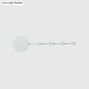 GobekUsa Modern Metal Circle Wall Mount LED Sconce in Black/White with Warm/White Light