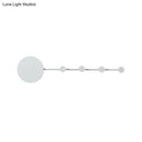 GobekUsa Modern Metal Circle Wall Mount LED Sconce in Black/White with Warm/White Light