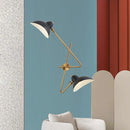 GobekUsa Modern Metal Duckbill Wall Sconce Lamp – 2-Light Black Fixture for Living Room