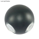 GobekUsa Modern Metal Flush Wall Sconce: Nordic 4-Light Dome Wall Mount Lamp in Black/White