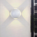 GobekUsa Modern Metal Flush Wall Sconce: Nordic 4-Light Dome Wall Mount Lamp in Black/White