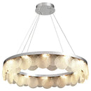 GobekUsa Glass Chandelier LED Ceiling Lamp | Modern Metal Art | Indoor Living Room Kitchen Decoration