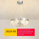 GobekUsa Glass Chandelier LED Ceiling Lamp | Modern Metal Art | Indoor Living Room Kitchen Decoration