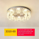 GobekUsa Glass Chandelier LED Ceiling Lamp | Modern Metal Art | Indoor Living Room Kitchen Decoration