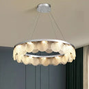 GobekUsa Glass Chandelier LED Ceiling Lamp | Modern Metal Art | Indoor Living Room Kitchen Decoration