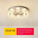 GobekUsa Glass Chandelier LED Ceiling Lamp | Modern Metal Art | Indoor Living Room Kitchen Decoration