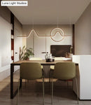 GobekUsa Modern Metal Island Ceiling Light Fixture - Contemporary Design with LED Lighting for Dining Room