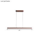GobekUsa Modern Metal Island LED Pendant Lamp in Brown with Warm/White Light