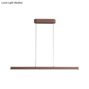 GobekUsa Modern Metal Island LED Pendant Lamp in Brown with Warm/White Light