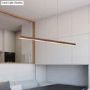 GobekUsa Modern Metal Island LED Pendant Lamp in Brown with Warm/White Light