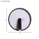 GobekUsa Modern Metal LED Bedside Wall Sconce in Black, White/Warm Light - Circle/Square/Ellipse Design