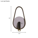 GobekUsa Modern Metal LED Bedside Wall Sconce in Black, White/Warm Light - Circle/Square/Ellipse Design