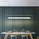 GobekUsa Modern Metal LED Ceiling Pendant Light for Dining Table and Island