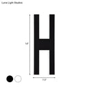 GobekUsa Modern Metal LED Wall Lamp with Alphabet Design - White/Black Sconce Light for Bedside in White/Warm Glow