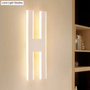 GobekUsa Modern Metal LED Wall Lamp with Alphabet Design - White/Black Sconce Light for Bedside in White/Warm Glow