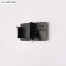 GobekUsa Modern Metal LED Wall Sconce with Shelf - Black and White