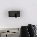 GobekUsa Modern Metal LED Wall Sconce with Shelf - Black and White