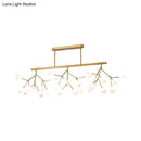 GobekUsa Modern Metal Linear Island Light: Branching LED Pendant Fixture