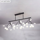 GobekUsa Modern Metal Linear Island Light: Branching LED Pendant Fixture