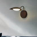 GobekUsa Modern Metal Oval Wall Mount LED Light Fixture with Adjustable Arm - Perfect for Bedroom in Warm/Natural Light
