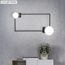 GobekUsa Modern Metal Rectangle Flush Wall Sconce with LED Lighting - Black Finish