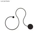 GobekUsa Modern Metal Snake-Like Wall Sconce Lighting - 25.5"/50" W LED Wall Mount Lamp in Black with Warm/White Light