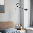 GobekUsa Modern Metal Sphere Wall Sconce Light with Curved Arm - 1 Head Wall Lighting Fixture