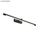 GobekUsa Modern Metal Vanity Wall Sconce with LED Lighting, White/Black Finish in Various Widths and Light Tones