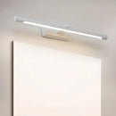 GobekUsa Modern Metal Vanity Wall Sconce with LED Lighting, White/Black Finish in Various Widths and Light Tones