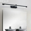 GobekUsa Modern Metal Vanity Wall Sconce with LED Lighting, White/Black Finish in Various Widths and Light Tones