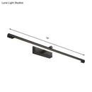 GobekUsa Modern Metal Vanity Wall Sconce with LED Lighting, White/Black Finish in Various Widths and Light Tones
